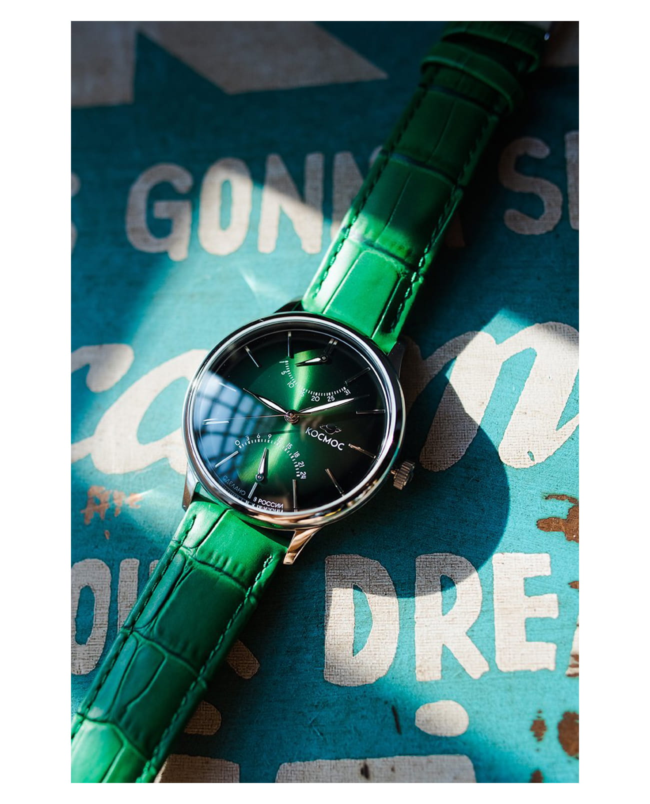 Космос Космос Космопорт K 058.17.38,  россия мужские часы на браслете кожаный боковой вид